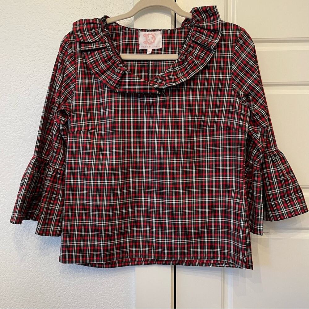 Victoria Dunn Plaid Top